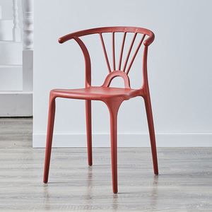Chaise de patio extérieure moderne, confortable, imperméable, durable, légère, empilable, facile à nettoyer, pour jardin et balcon - Product Image 1