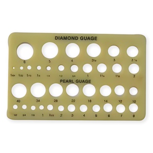 เครื่องมือวัดอัญมณีแบบมืออาชีพ 35-560  ใบมีดสแตนเลส 7 ใบ  เกจวัดเพชรแบบพัด  สำหรับหินหลวม  ประมาณน้ำหนักกะรัต  สำหรับงาน DIY - Product Image 1