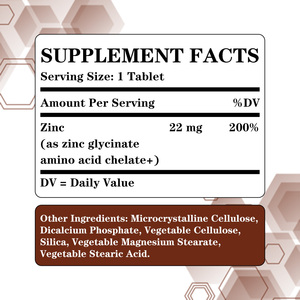 แท็บเล็ตซิงค์ฉลากส่วนตัว OEM ผสมแมกนีเซียมสเตียเรต ช่วยเสริมสร้างระบบภูมิคุ้มกันให้แข็งแรง บำรุงผิวให้เปล่งปลั่ง - Product Image 2
