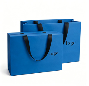 Custom <b>Orange</b> <b>Paper</b> Shopping Bags With Black Handles Offset Printing Recyclable Art <b>Paper</b> Business Gift Packaging - Product Image 2