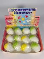 Jouet Concombre Moelleux 12 pièces Boîte de Présentation Légume Vert Réaliste à Presser Sensoriel Anti-Stress Cadeau pour Enfants Faveur de Fête