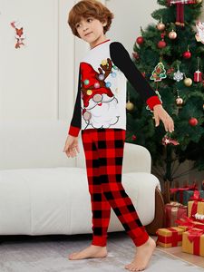 Pyjamas pour garçons pour tout-petits Ensemble de vêtements de Noël Vêtements de nuit de Noël en stock Pyjamas de Noël 2 pièces en coton pour enfants - Product Image 4