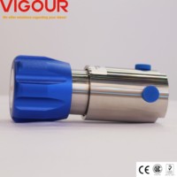 Régulateur de contre-pression en acier inoxydable 316L haute température, vanne de contrôle de contre-pression