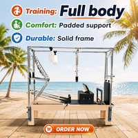 Machine de Pilates multifonctionnelle 3-en-1 en érable avec tour et chaise pour le renforcement du tronc et le remodelage corporel
