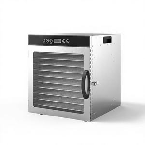 Deshidratador Comercial de Acero Inoxidable de 8/10/20 Bandejas, 400W, con Control Táctil Inteligente para Verduras y Frutas - Product Image 1