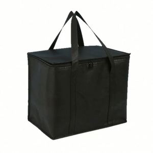 LILA Custom Large Heavy Duty Insulated Aluminum Foil Cooler <b>Bag</b> Washable Collapsible Ice <b>Cooling</b> <b>Bag</b> with Reinforced Side Handle - Product Image 3