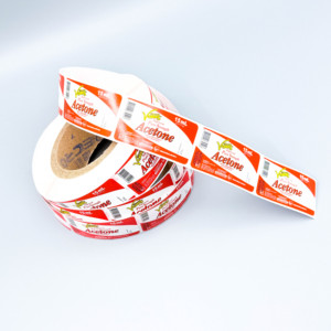 Autocollant de logo d'entreprise en vinyle adhésif imperméable de forme personnalisée <span class=keywords><strong>étiquette</strong></span>s d'<span class=keywords><strong>emballage</strong></span> <span class=keywords><strong>alimentaire</strong></span> holographiques imprimées UV scellage de marque personnalisé - Product Image 2