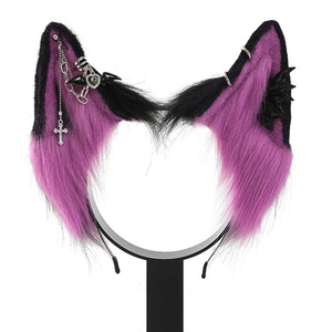 Nuovo arrivo orecchie di pelliccia fasce <span class=keywords><strong>per</strong></span> <span class=keywords><strong>capelli</strong></span> gotico Hairband <span class=keywords><strong>Halloween</strong></span> <span class=keywords><strong>accessori</strong></span> <span class=keywords><strong>per</strong></span> <span class=keywords><strong>capelli</strong></span> - Product Image 4