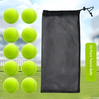 Lot de 10 balles de tennis d'entraînement haute élasticité durables pour la pratique sportive – Vente directe et production