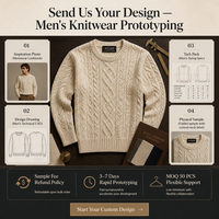 Pull-over à col rond personnalisé OEM/ODM pour homme, en maille, polyester/acrylique/mélange, respirant, très élastique, couche de base