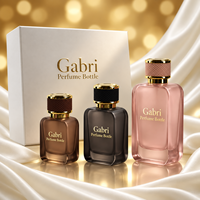 Flacon de parfum vide personnalisé avec boîte, flacon de parfum à vaporisation fine 100 ml, étiquette privée OEM, flacon de parfum de luxe 50 ml avec boîte