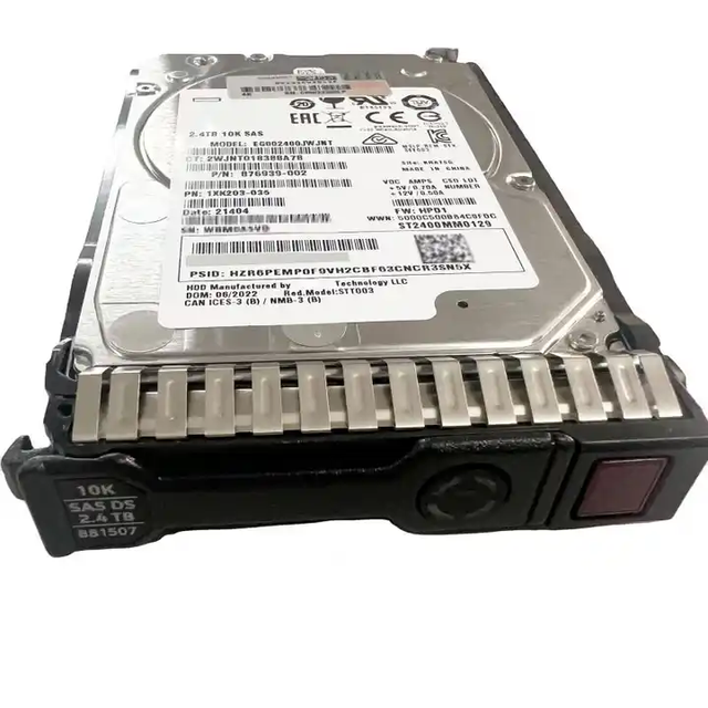 881457-B21 876939-002 881507-001 High Quality Hard Disk Internal 2.4TB SAS 10K 12Gb/S 2.5 Server Hard Disk