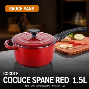Cocotte Rossa da 1,5L Antiaderente per Uso su Fornello - Product Image 3