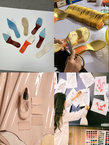 Scarpe con <span class=keywords><strong>Tacco</strong></span> <span class=keywords><strong>Medio</strong></span> Eleganti in Pelle Marrone Scuro con Punta Affusolata e Cinturino alla Caviglia con Fibbia Dorata per Ufficio, Personalizzabili dal Produttore - Product Image 5