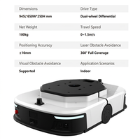 Nouveau châssis mobile autonome industriel AMR, charge utile de 400 kg, robot intelligent sans rail pour la modification AGV, Wingsoftec