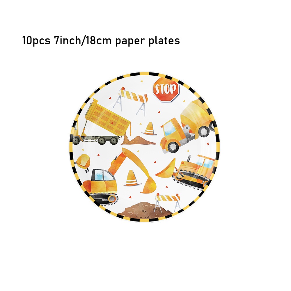 Colorful-10pcs 7inch paper plates