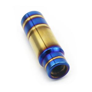 Auso-Racing Aluminum Gear <b>Knob</b> 10Cm Universal Car <b>Shift</b> Lever Blue Gold Plated Rustproof - Product Image 4