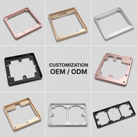 Panneau tactile personnalisé pour interrupteur lumineux, personnalisation universelle, prise intelligente 220V, cadre d'interrupteur en aluminium usiné CNC