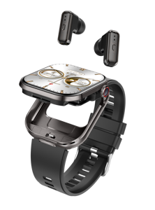 T99 2.02 inch Smartwatch TWS Draadloze Oordopjes Waterdicht IP67 Vierkant Hartslagmeter Muziekspeler Sport Smartwatch Oordopjes 2 in 1 - Product Image 5