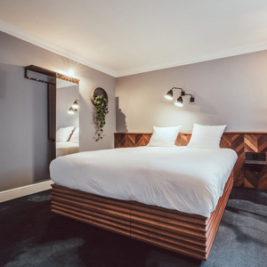 Base de Cama Moderna de Madera Maciza, Diseño Personalizado de Servicio Integral, Muebles de Hotel Boutique Comerciales, Juegos de Dormitorio - Product Image 4