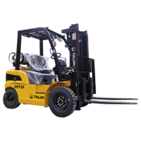 Chariot élévateur à double alimentation essence/GPL 2 tonnes CPY avec moteur GK21 et mât multi-étages pour la manutention de palettes en entrepôt et en usine