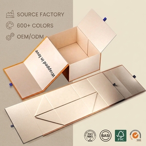 กล่องของขวัญกระดาษแข็งสีขาวขนาดใหญ่ 12x12x6 ซม. เคลือบเงา สำหรับงานแต่งงาน ของขวัญองค์กร กล่องใส่เทียนพร้อมหูหิ้ว - Product Image 3