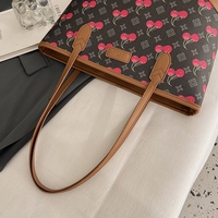 Sac fourre-tout d'épaule de luxe en PU pour femme, grande capacité, multi-pièces, décontracté, personnalisé, avec fermeture éclair en polyester, de marque de créateur