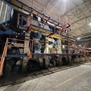 100t hoàn toàn tự động phim hoạt hình tái chế dòng Kraft testliner máy làm giấy các tông sóng máy làm giấy - Product Image 3