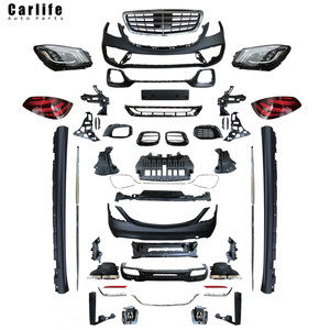 Kit de carrosserie de pare-chocs de pièces automobiles haute performance pour Mercedes Benz <span class=keywords><strong>classe</strong></span> <span class=keywords><strong>S</strong></span> W222 2014-2020 mise à niveau vers S63 <span class=keywords><strong>AMG</strong></span>. - Product Image 1