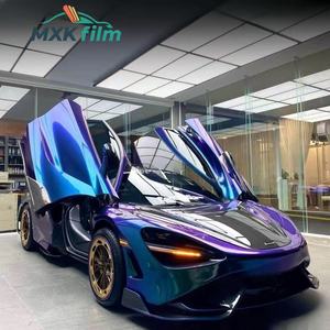<span class=keywords><strong>Film</strong></span> adhésif pour voiture, violet <span class=keywords><strong>rose</strong></span> camouflage, <span class=keywords><strong>rose</strong></span> <span class=keywords><strong>rose</strong></span>, bleu métallisé - Product Image 2