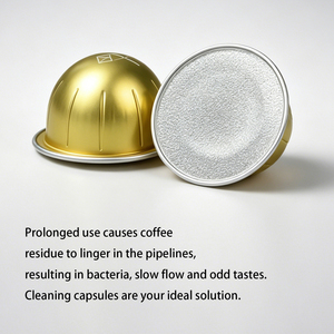 Cápsula de limpieza para máquina de café, aluminio desechable, Compatible con máquina de café <span class=keywords><strong>Vertuo</strong></span>, eliminación de aceite con un solo clic, eficiente y seguro - Product Image 3