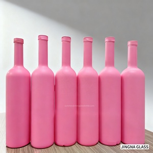 Serigrafía personalizada 200ml 375ml 700ml 750ml <span class=keywords><strong>1L</strong></span> Botellas de alcohol de vidrio para Tequila Vodka Whisky <span class=keywords><strong>Gin</strong></span> con tapones de corcho - Product Image 3