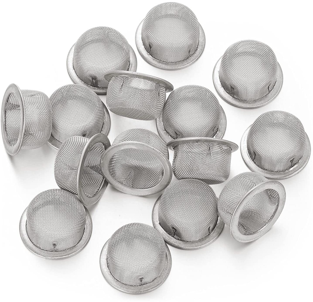 12mm 15mm 16mm Metal Mesh Filter Concave Bowl Tobacco Smoking Pipe Filter