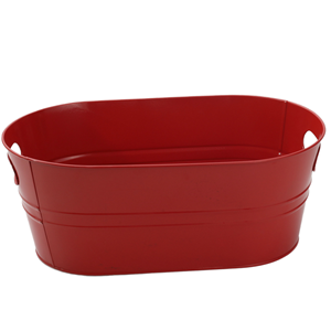 Ice <b>Bucket</b> Classic Galvanized Oval 5L Beverage Tub for Party Beer Wine Cooling Drinks - Product Image 1