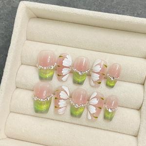 Prensa <span class=keywords><strong>de</strong></span> resorte hecha a mano <span class=keywords><strong>de</strong></span> alta calidad en las <span class=keywords><strong>uñas</strong></span>, producto <span class=keywords><strong>de</strong></span> Arte <span class=keywords><strong>de</strong></span> <span class=keywords><strong>uñas</strong></span> 3D cuadrado, 10 Uds., <span class=keywords><strong>uñas</strong></span> acrílicas artificiales <span class=keywords><strong>de</strong></span> Gel suave - Product Image 2