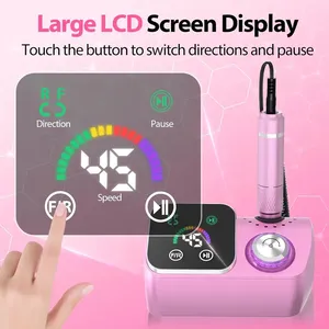 เครื่องตะไบเล็บไฟฟ้า DING YOU YOU YG818 45000 รอบต่อนาที สำหรับมืออาชีพ แบบชาร์จไฟได้ ใช้สำหรับขัดเจล ตะไบเล็บ และทำเล็บ - Product Image 3
