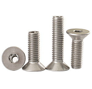 Vis à tête fraisée plate en acier inoxydable M4 M5 M6 M8 M10 hexagonales à douille Allen boulons creux - Product Image 4