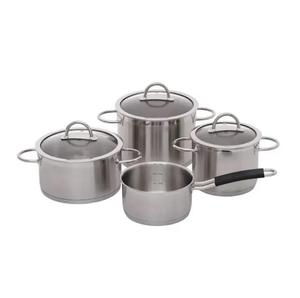 Ensemble de casseroles de luxe en acier inoxydable antiadhésif avec couvercles en verre amovibles, classique pour cuisinière à gaz, marmites à soupe pour maison moderne - Product Image 4