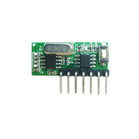 Nouveau module récepteur RF sans fil 433 MHz avec code d'apprentissage intégré, décodage 1527, sortie 4 canaux