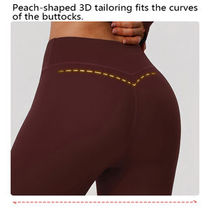 Nieuw logo Naadloze 2-delige Hoge Kwaliteit Fitness Compressie Yoga Kleding Leggings Workout Sets Aangepast logo voor Vrouwen - Product Image 5