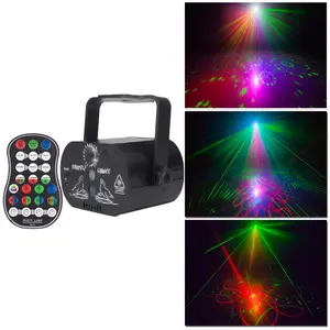 Hot Mini 3 Holes Home Party Decorative Light Led Christmas Atmosphere Lamp For Wedding Stage Light Projector Laser Disco Lights