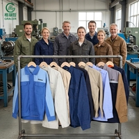 Lot de vêtements de travail d'occasion en polyester/coton pour hommes et femmes de la boutique de vêtements d'occasion Gracer