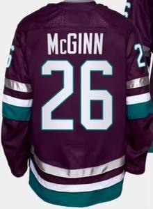 Vente en gros de maillots de hockey sur glace OEM personnalisés vêtements de crosse sublimés en maille de polyester et à manches courtes pour hommes - Product Image 5