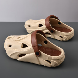 Men's <b>Clogs</b> Thick Soled Breathable Casual Sports Sandals White Blackish Grey Khaki Avocado Size 40 41 42 43 44 45 - Product Image 4