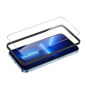 ฟิล์มกันรอยหน้าจอแบบกำหนดเองจากผู้ผลิต พร้อมอุปกรณ์ติดตั้งง่าย สำหรับ iPhone 15 16 Pro Max กระจกนิรภัย 9H HD พร้อมกรอบติดตั้งง่าย - Product Image 1