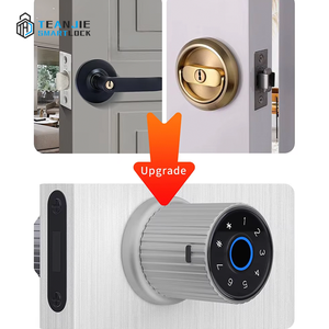 Chất lượng cao thông minh không dây khóa cửa với núm nhận dạng vân tay cho cửa gỗ Wifi Mạng đám mây lưu trữ dữ liệu tùy chọn - Product Image 2
