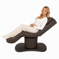 Table de massage multifonctionnelle électrique réglable en PU pour salon de beauté et spa avec éponge haute densité