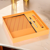 Coffret Cadeau de Luxe Personnalisé A5 A6 avec Carnet en Cuir PU à Couverture Rigide et Reliure Thermique et Cousue