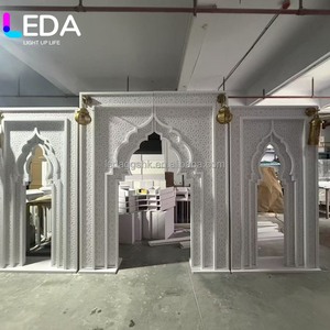 LEDA Wedding <b>Backdrop</b> Wedding Decoration Acrylic Background Pvc Arch Stage <b>Backdrop</b> Three-Piece Background - Product Image 1