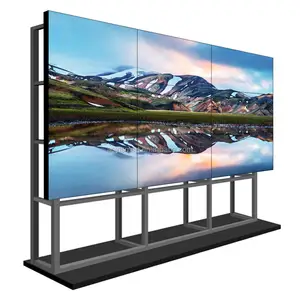 OEM ODM bezel sempit 49 55 65 inci led video Dinding Tampilan tv lcd layar sambungan iklan layar tampilan led dinding video